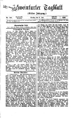 Schweinfurter Tagblatt Dienstag 3. Juli 1866