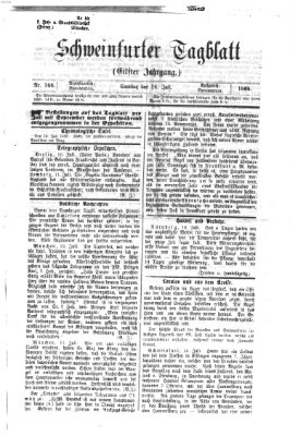 Schweinfurter Tagblatt Samstag 14. Juli 1866