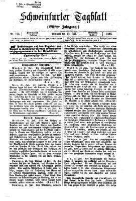 Schweinfurter Tagblatt Mittwoch 25. Juli 1866