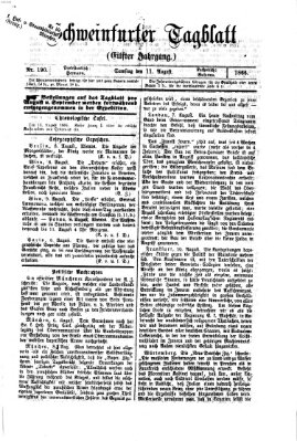 Schweinfurter Tagblatt Samstag 11. August 1866