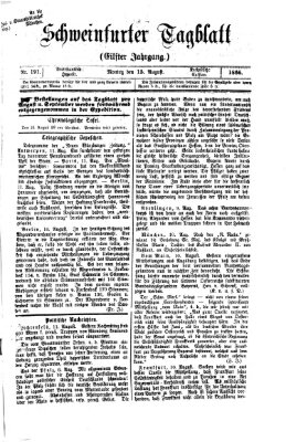 Schweinfurter Tagblatt Montag 13. August 1866