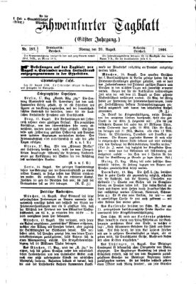 Schweinfurter Tagblatt Montag 20. August 1866