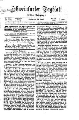 Schweinfurter Tagblatt Samstag 25. August 1866