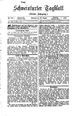 Schweinfurter Tagblatt Mittwoch 29. August 1866