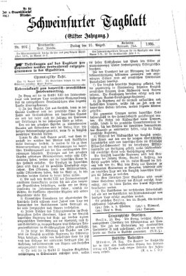 Schweinfurter Tagblatt Freitag 31. August 1866