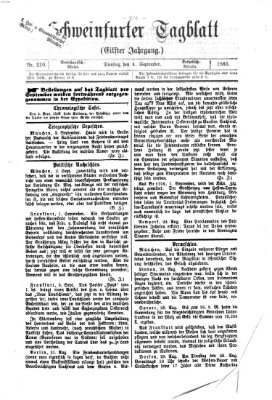 Schweinfurter Tagblatt Dienstag 4. September 1866