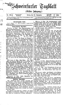 Schweinfurter Tagblatt Freitag 21. September 1866