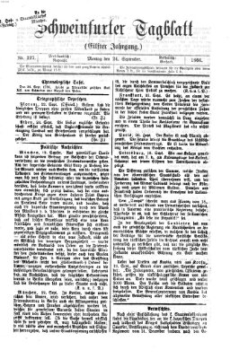 Schweinfurter Tagblatt Montag 24. September 1866