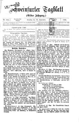 Schweinfurter Tagblatt Samstag 29. September 1866