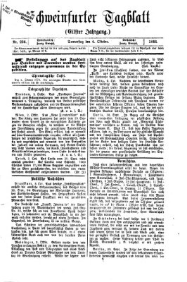 Schweinfurter Tagblatt Donnerstag 4. Oktober 1866