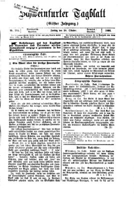 Schweinfurter Tagblatt Freitag 26. Oktober 1866