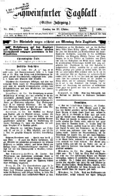 Schweinfurter Tagblatt Samstag 27. Oktober 1866