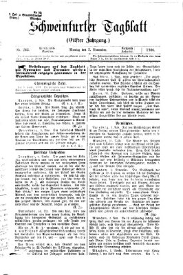 Schweinfurter Tagblatt Montag 5. November 1866