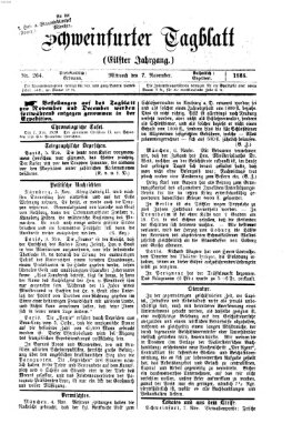 Schweinfurter Tagblatt Mittwoch 7. November 1866