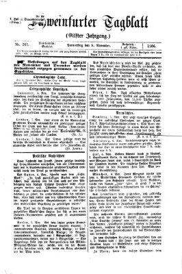 Schweinfurter Tagblatt Donnerstag 8. November 1866