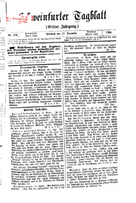 Schweinfurter Tagblatt Mittwoch 21. November 1866