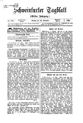 Schweinfurter Tagblatt Montag 26. November 1866