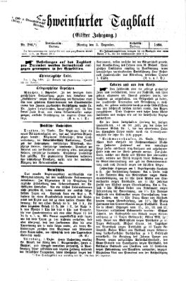 Schweinfurter Tagblatt Montag 3. Dezember 1866