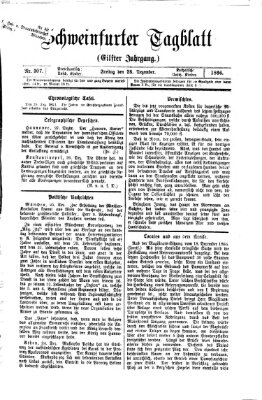 Schweinfurter Tagblatt Freitag 28. Dezember 1866