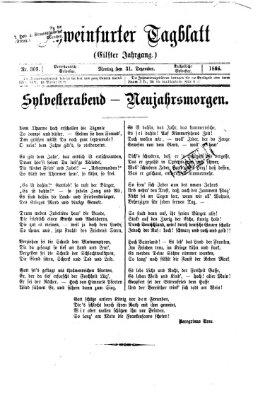 Schweinfurter Tagblatt Montag 31. Dezember 1866