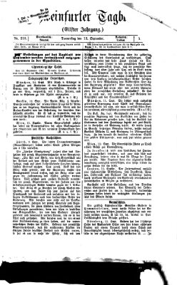 Schweinfurter Tagblatt Donnerstag 13. September 1866