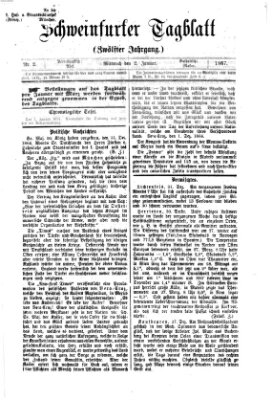 Schweinfurter Tagblatt Mittwoch 2. Januar 1867