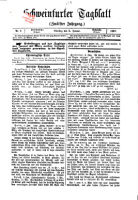 Schweinfurter Tagblatt Dienstag 8. Januar 1867