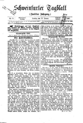 Schweinfurter Tagblatt Samstag 12. Januar 1867