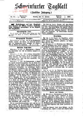 Schweinfurter Tagblatt Tuesday 15. January 1867