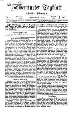 Schweinfurter Tagblatt Samstag 19. Januar 1867