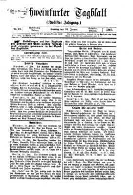 Schweinfurter Tagblatt Samstag 26. Januar 1867