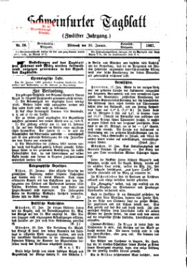 Schweinfurter Tagblatt Mittwoch 30. Januar 1867