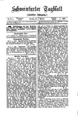 Schweinfurter Tagblatt Dienstag 5. Februar 1867