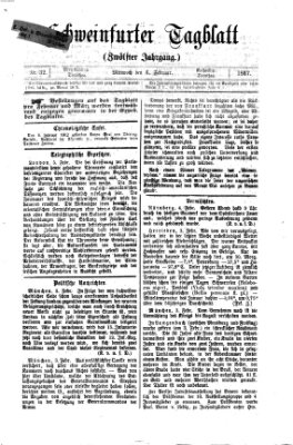 Schweinfurter Tagblatt Mittwoch 6. Februar 1867