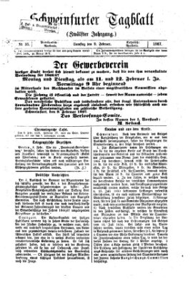 Schweinfurter Tagblatt Samstag 9. Februar 1867