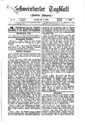 Schweinfurter Tagblatt Dienstag 5. März 1867