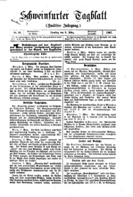 Schweinfurter Tagblatt Samstag 9. März 1867