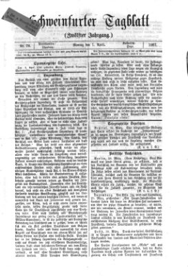 Schweinfurter Tagblatt Montag 1. April 1867