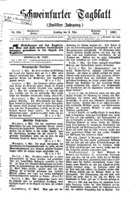 Schweinfurter Tagblatt Samstag 4. Mai 1867