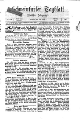 Schweinfurter Tagblatt Samstag 18. Mai 1867