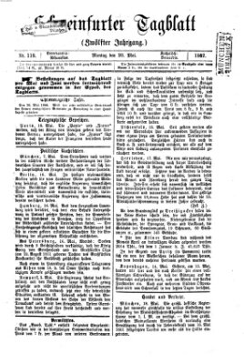 Schweinfurter Tagblatt Montag 20. Mai 1867