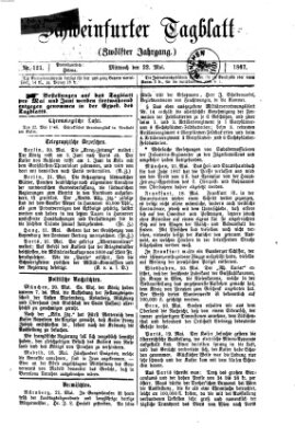 Schweinfurter Tagblatt Mittwoch 22. Mai 1867