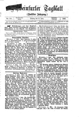 Schweinfurter Tagblatt Dienstag 4. Juni 1867