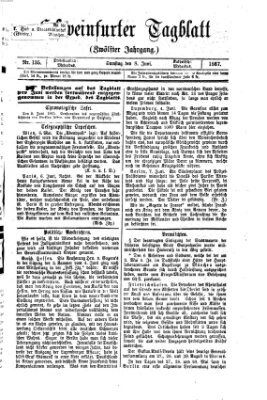 Schweinfurter Tagblatt Samstag 8. Juni 1867