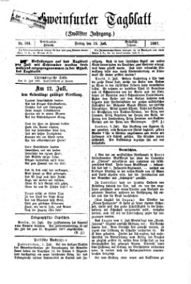 Schweinfurter Tagblatt Freitag 12. Juli 1867