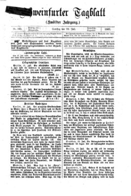 Schweinfurter Tagblatt Samstag 13. Juli 1867