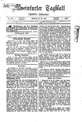 Schweinfurter Tagblatt Mittwoch 24. Juli 1867