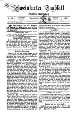 Schweinfurter Tagblatt Donnerstag 25. Juli 1867