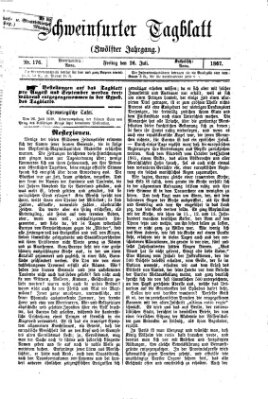 Schweinfurter Tagblatt Freitag 26. Juli 1867