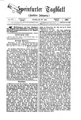 Schweinfurter Tagblatt Samstag 27. Juli 1867